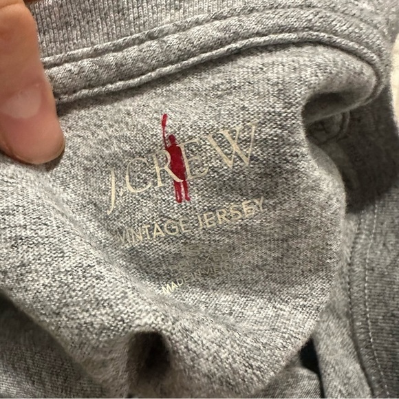 NWOT j crew Vintage-wash cotton henley - Picture 3 of 3